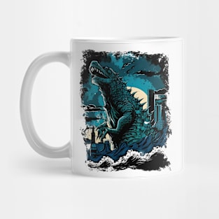 Great Godzilla off Kanagawa - Gojira Mug